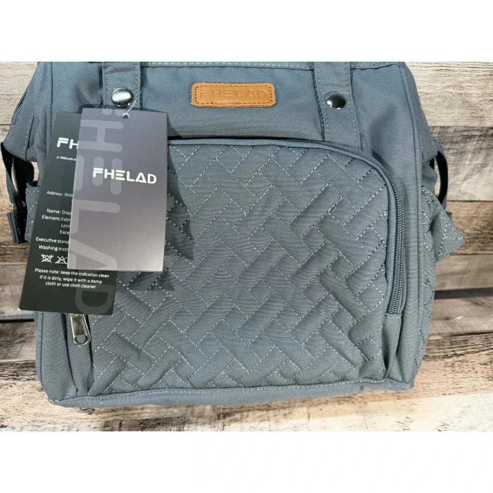 FHELAD‎ Diaper Bag Oxford Cloth Gray